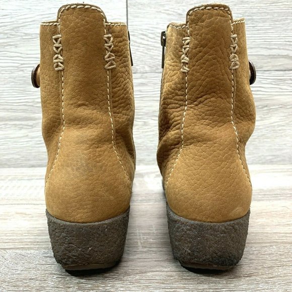 Timberland Women Lynton 6" Zipper Ankle Boot Brown Rust Nubuck Leather Sz 7.5 M - Picture 6 of 10